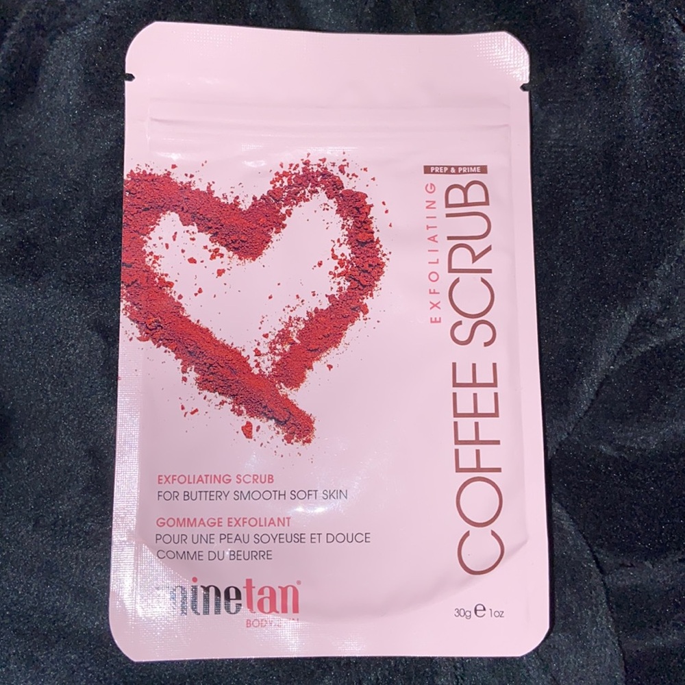Minetan exfoliating coffee scrub
